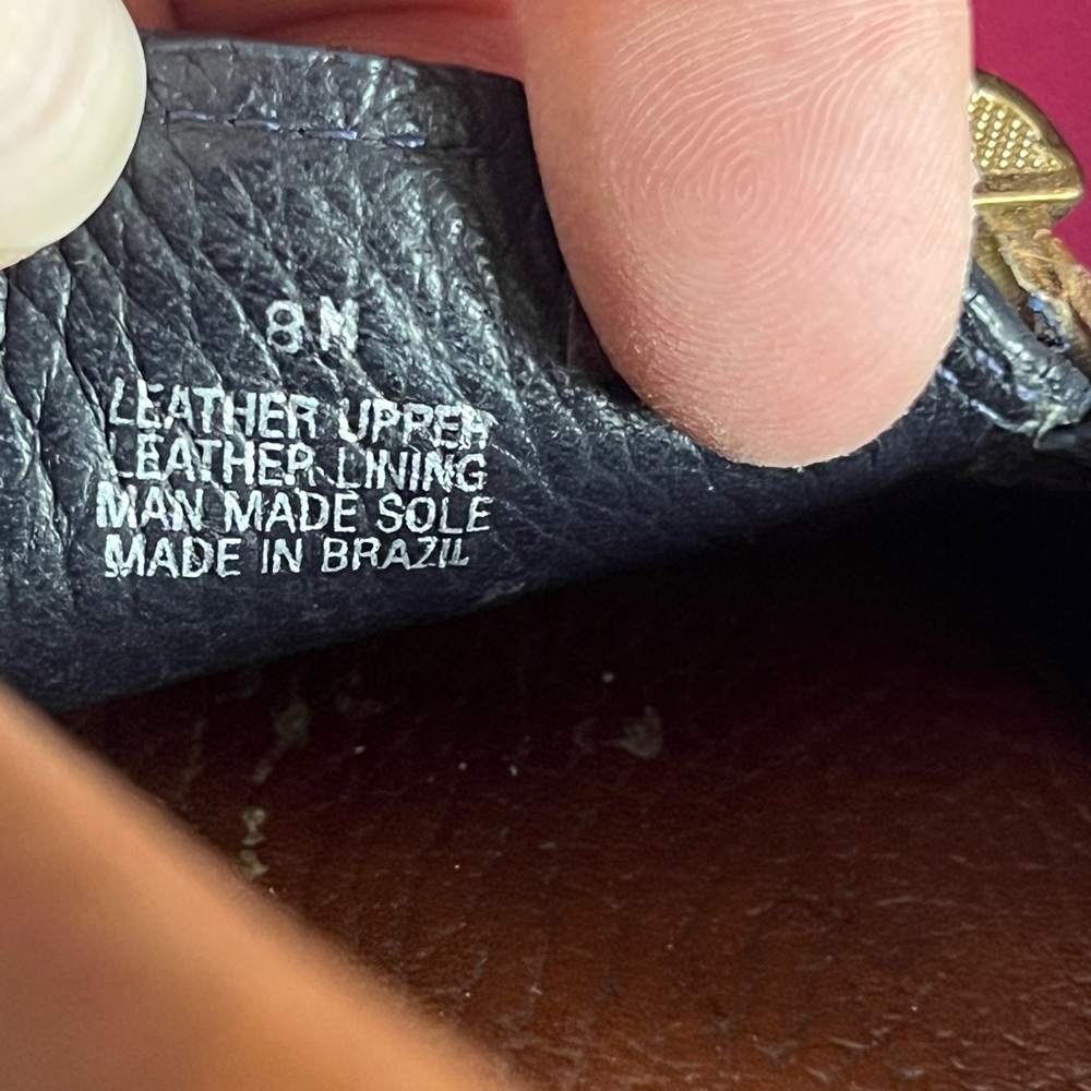 Tory Burch 8 black and brown leather driving loafers - Picture 7 of 7